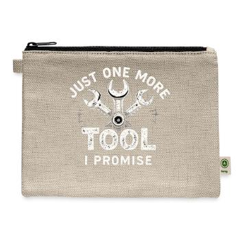 Just One More I Calfunter Craftsmanship - Hemp Carry All Pouch - natural - Front