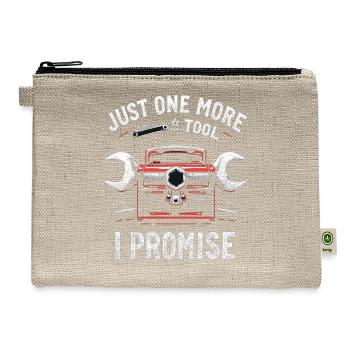 Just One More I Calfunter Craftsmanship - Hemp Carry All Pouch - natural - Front
