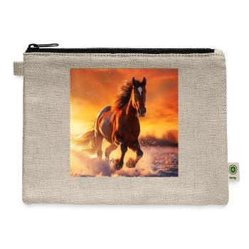 Horse - Hemp Carry All Pouch - natural - Front