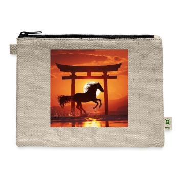 Horse - Hemp Carry All Pouch - natural - Front