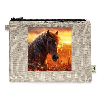 Horse - Hemp Carry All Pouch - natural - Front