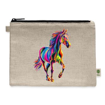 Horse - Hemp Carry All Pouch - natural - Front