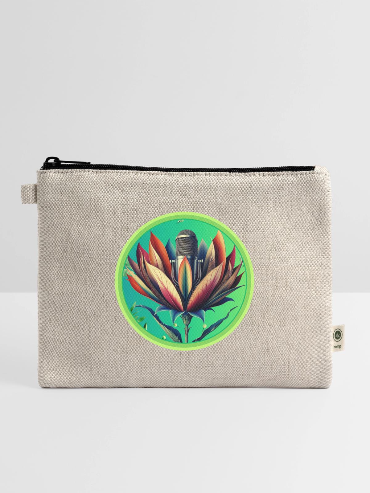 Blooming Microphone - Hemp Carry All Pouch - natural - Front