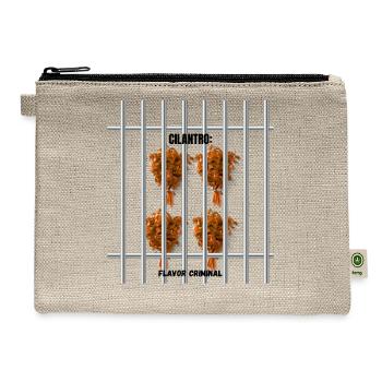 Cilantro – Flavor Criminal Behind Bars - Hemp Carry All Pouch - natural - Front