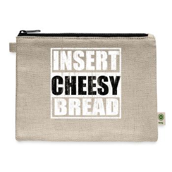 Insert cheesy bread - Hemp Carry All Pouch - natural - Front