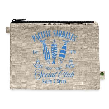 Pacific Sardines Social Club Vintage Fish Lover - Hemp Carry All Pouch - natural - Front