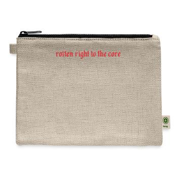 Rotten right to the core - Hemp Carry All Pouch - natural - Front