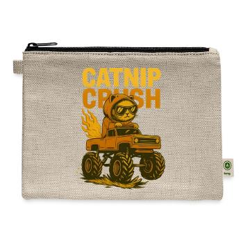 Cool Cat Monstertruck - Hemp Carry All Pouch - natural - Front