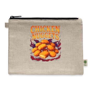 Chicken Nuggets Favorite Food Weird 90s Nuggets - Hemp Carry All Pouch - natural - Front