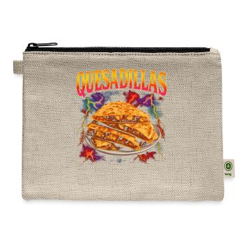 Peanut Butter And Jelly Favorite Food Weird 90s - Hemp Carry All Pouch - natural - Front