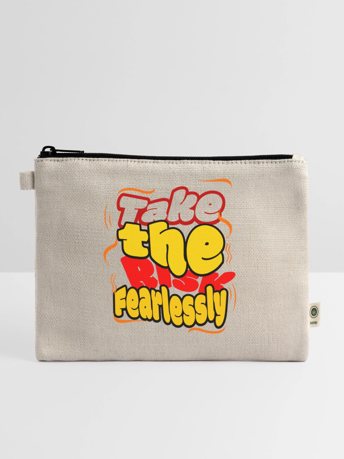 Fearless Tshirt - Hemp Carry All Pouch - natural - Front