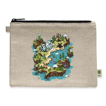 Cryptid Island - Hemp Carry All Pouch - natural - Front