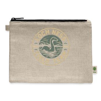 Loch Ness Field Team Funny Cryptid Loch Ness - Hemp Carry All Pouch - natural - Front