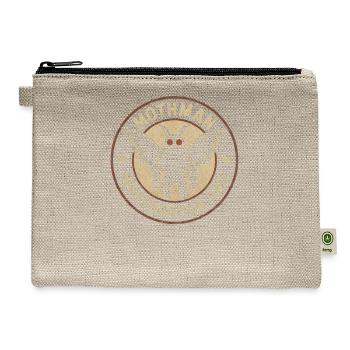 Mothman Investigation Unit Funny Cryptid Mothman - Hemp Carry All Pouch - natural - Front