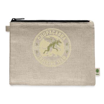 Chupacabra Tracking Team Funny Cryptid Chupacabra - Hemp Carry All Pouch - natural - Front