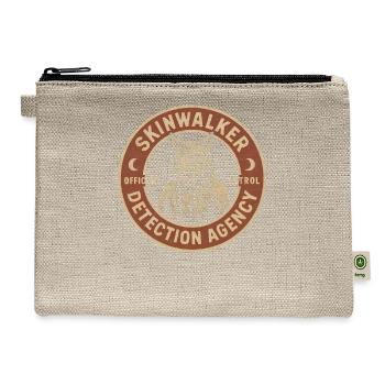 Skinwalker Detection Agency Cryptid Skinwalker - Hemp Carry All Pouch - natural - Front