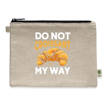 French Bread Croissant - Hemp Carry All Pouch - natural - Front