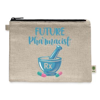 Future Pharmacist Design - Hemp Carry All Pouch - natural - Front
