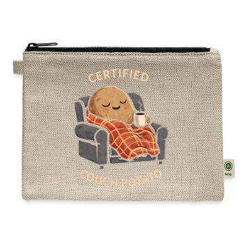 Certified Couch Potato - Hemp Carry All Pouch - natural - Front