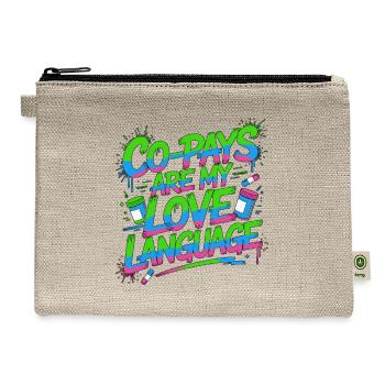 Retail Pharmacist Co-Pays Are My Medication Expert - Hemp Carry All Pouch - natural - Front