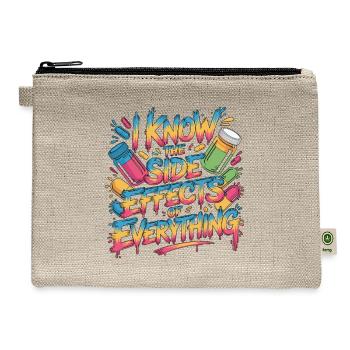 Retail Pharmacist I Know The Side Pharmacy Care - Hemp Carry All Pouch - natural - Front