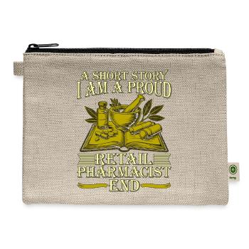 Retail Pharmacist A Short Story Medication Expert - Hemp Carry All Pouch - natural - Front