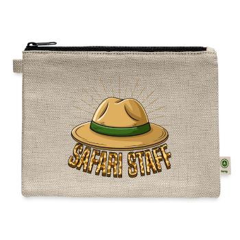 Safari Staff Hat Emblem - Hemp Carry All Pouch - natural - Front