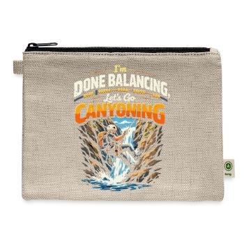 Done Balancing Lets Go Canyoning - Hemp Carry All Pouch - natural - Front