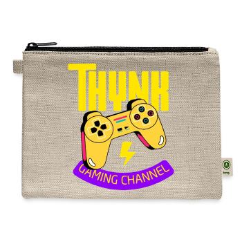 Thynk Gaming Channel Controller Graphic - Hemp Carry All Pouch - natural - Front
