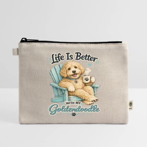Life Is Better With My Goldendoodle - Hemp Carry All Pouch