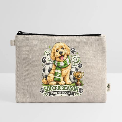 Soccer Season With My Doodle Goldendoodle Dog - Hemp Carry All Pouch