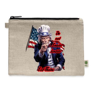 Do_not_smoke_lentils - Hemp Carry All Pouch - natural - Front