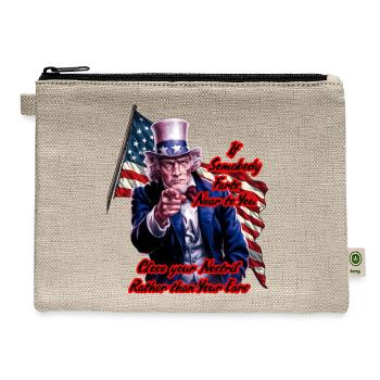 If_somebody_farts--- - Hemp Carry All Pouch - natural - Front