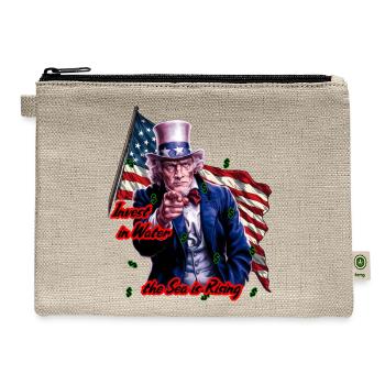 Invest_in_water--- - Hemp Carry All Pouch - natural - Front