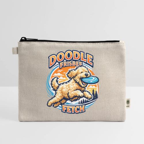 Doodle Frisbee Fetch | Goldendoodle Dog Lover - Hemp Carry All Pouch