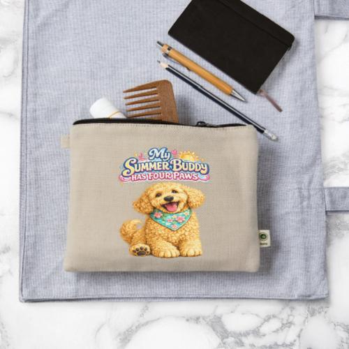My Summer Buddy Has Four Paws - Hemp Carry All Pouch