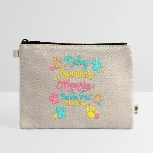 Making Summer Memories Faux Embroidery - Hemp Carry All Pouch