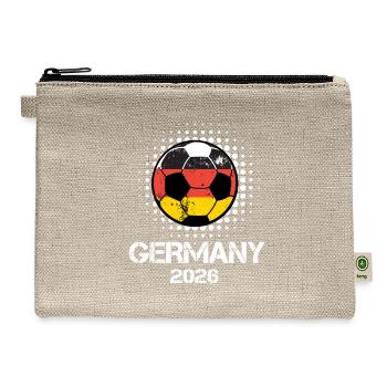 Germany 2026 Soccer Ball  - Hemp Carry All Pouch - natural - Front