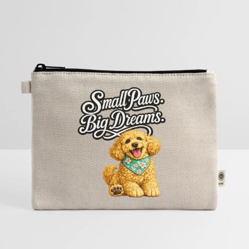 Small Paws Big Dreams Goldendoodle Puppy - Hemp Carry All Pouch