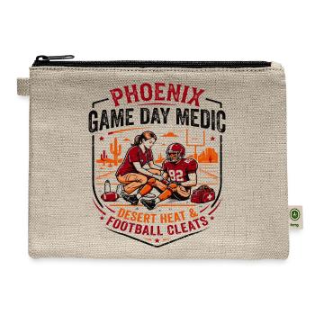 Desert Phoenix Game Day Medic Football Cleats - Hemp Carry All Pouch - natural - Front