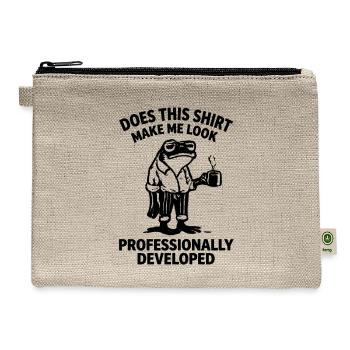 Professional Frog Development Tee - Hemp Carry All Pouch - natural - Front
