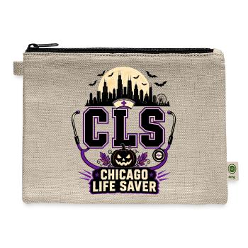 CLS Chicago Life Saver Skull City First Responder - Hemp Carry All Pouch - natural - Front