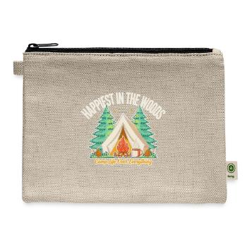 Happiest In The Woods - Hemp Carry All Pouch - natural - Front