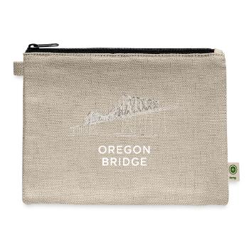 Oregon Portland America State for a travelling - Hemp Carry All Pouch - natural - Front