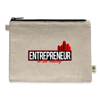Entrepreneur In The Making - Hemp Carry All Pouch - natural - Front