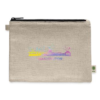 Washingtonian Skyline Washington - Hemp Carry All Pouch - natural - Front