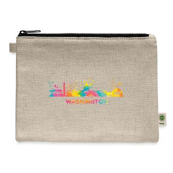 Washingtonian Skyline Washington - Hemp Carry All Pouch - natural - Front