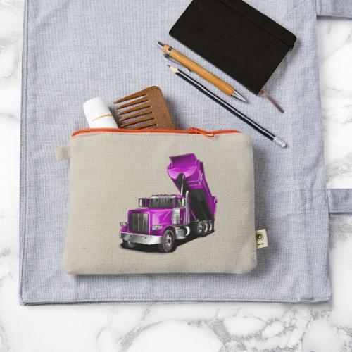 Dump Truck Purple - Hemp Carry All Pouch