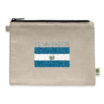 El Salvador - Art design - Hemp Carry All Pouch - natural - Front