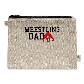 Wrestling dad - Hemp Carry All Pouch - natural - Front